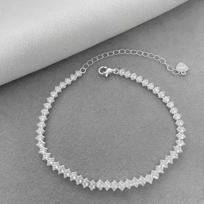 PULSEIRA RIVIERA NAVETE LOSANGO 4MM